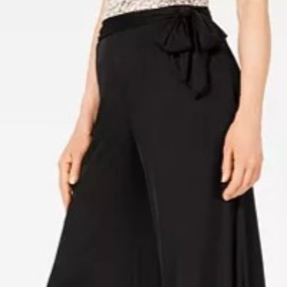 Jubulani Women's Tie Waist Wide Leg Flowy Mesh Pants Size Small NWOT - Picture 3 of 7